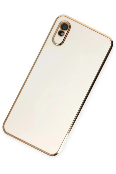 Xiaomi Redmi 9A Kılıf Volet Silikon - Beyaz - Resim 3