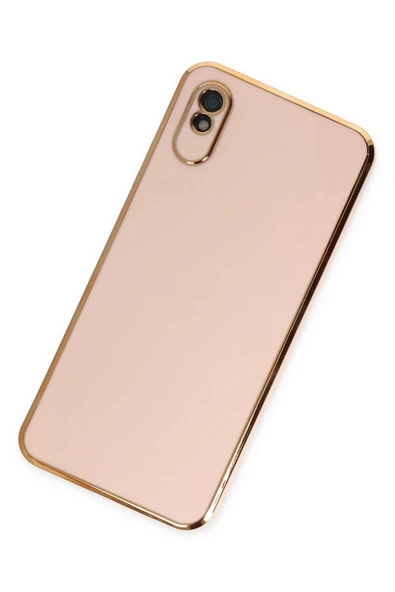 Xiaomi Redmi 9A Kılıf Volet Silikon - Pembe - Resim 2