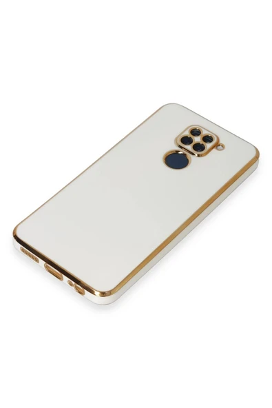 Xiaomi Redmi Note 9 Kılıf Volet Silikon - Beyaz - Resim 4