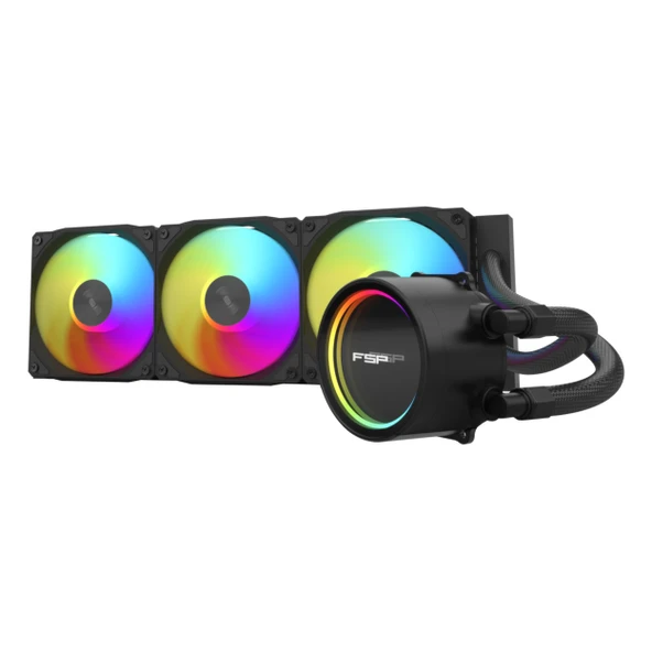 FSP AE36 ARGB 360mm AM5/1851P Siyah İşlemci Sıvı Soğutucu ürün görseli 1