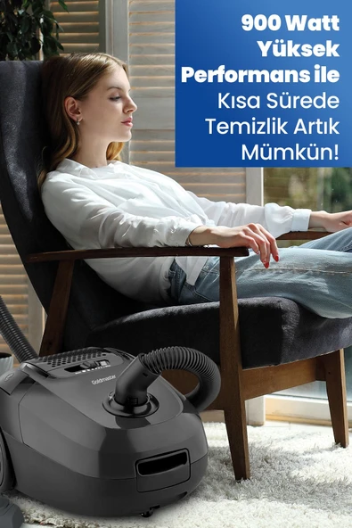 Goldmaster GM-7530 Safir 1400 W Toz Torbalı Süpürge - Resim 7