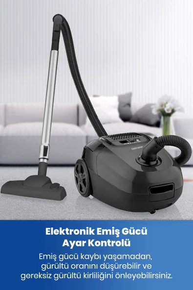 Goldmaster GM-7530 Safir 1400 W Toz Torbalı Süpürge - Resim 6