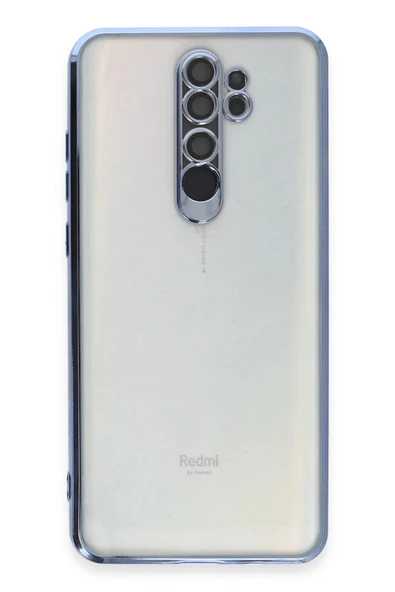 Xiaomi Redmi Note 8 Pro Kılıf Lensli Silikon - Açık Mavi - 2