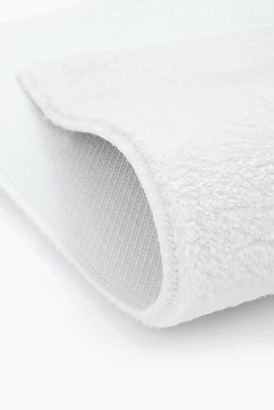 Peluş Halı Beyaz Cool Yıkanabilir Şekilli Kesme Post Yolluk Kilim Salon Halısı Modelleri - 3