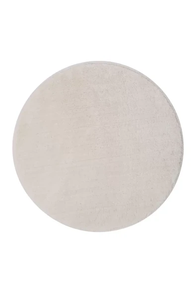 Peluş Halı Krem Yıkanabilir Yuvarlak Post Yolluk Kilim Salon Halısı Modeli - Resim 2