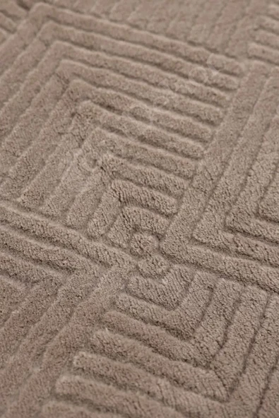 Avangard Yuvarlak Halı Pramit Kahve Salon Koridor Antre Mutfak Halısı Saçaklı - 3