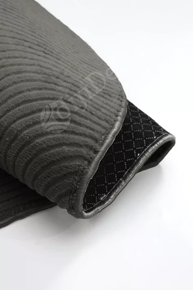 Avangard Yuvarlak Halı Sahra Antrasit Salon Koridor Antre Mutfak Halısı Silinebilir - 4