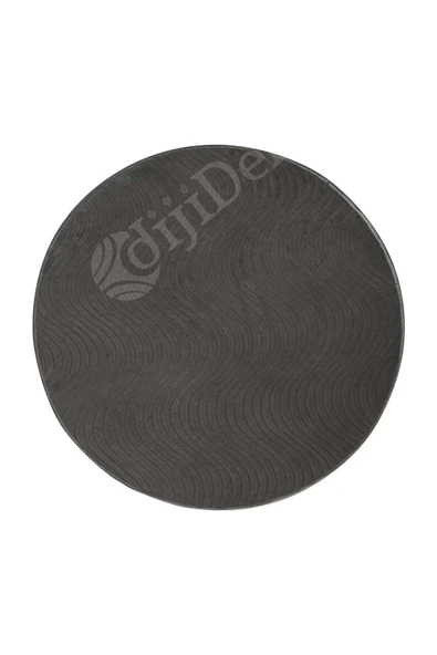 Avangard Yuvarlak Halı Sahra Antrasit Salon Koridor Antre Mutfak Halısı Silinebilir - 2