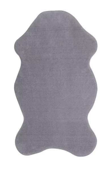 Peluş Halı Açık Gri Cool Yıkanabilir Şekilli Post Yolluk Kilim Salon Halısı Modelleri - 2