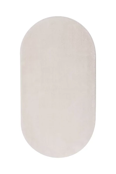 Peluş Halı Açık Vizon Cool Yıkanabilir Oval Post Yolluk Kilim Salon Halısı Modelleri - 2