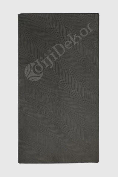 Halı Cool Antrasit Sahra Kaymaz Yıkanabilir Saçaksız Yolluk Kilim Salon Halısı Modelleri - 2