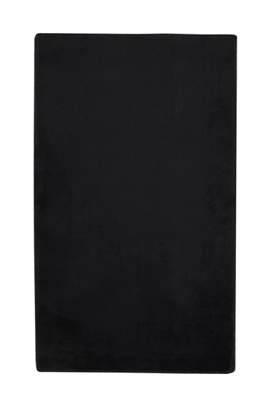 Peluş Halı Siyah Cool Düz Desenli Yıkanabilir Post Yolluk Kilim Salon Halısı Modelleri - 2