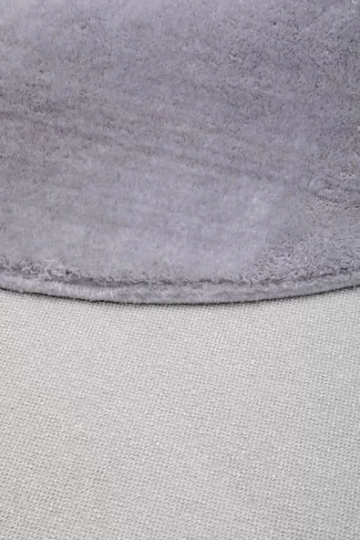 Peluş Halı Açık Gri Cool Yıkanabilir Yuvarlak Post Yolluk Kilim Salon Halısı Modelleri - Resim 5