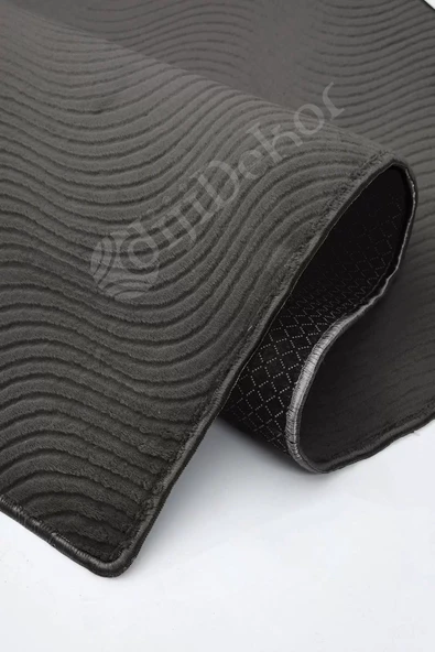 Halı Cool Antrasit Sahra Kaymaz Yıkanabilir Saçaksız Yolluk Kilim Salon Halısı Modelleri - 4
