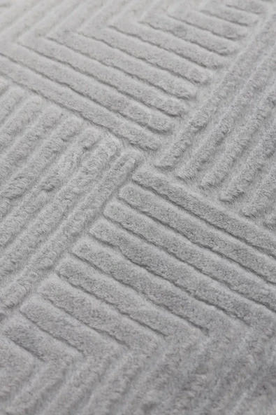 Halı Cool Gri Pramit Kaymaz Yıkanabilir Kaymaz Yolluk Kilim Salon Halısı Modelleri - 3