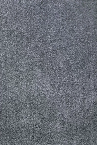 Koyu Gri Şekilli Post Dokuma Halı Peluş Tavşan Tüyü Hissi Antibakteriyel - 4