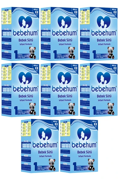 Bebehum 1 Bebek Sütü 800 gr 0-6 Ay 8 Adet ürün görseli