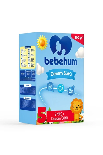 Bebehum 5 Devam Sütü 800 Gr 2 Yaş+