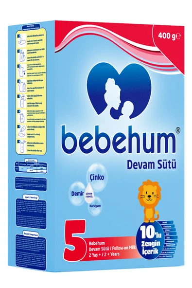 Bebehum 5 Devam Sütü 400 Gr 2 Yaş+ ürün görseli