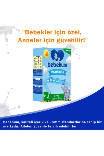 Bebehum 2 Devam Sütü 800 Gr 6-9 Ay - 3