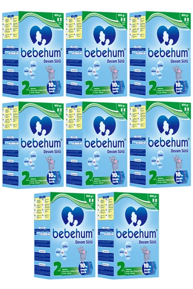 Bebehum 2 Devam Sütü 800 Gr 6-9 Ay 8 Adet ürün görseli
