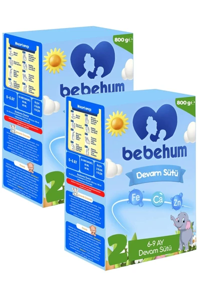 Bebehum 2 Devam Sütü 6-9 Ay 800 gr x 2 Adet