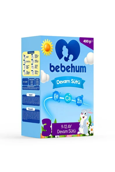 Bebehum 3 Devam Sütü 400 Gr 9-12 Ay