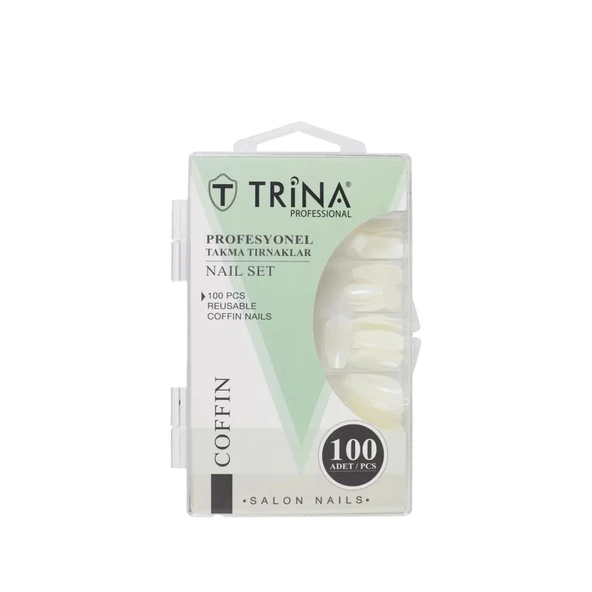 Trina Coffin Takma Tırnaklar 100 Adet TRNNAIL0006 - 1