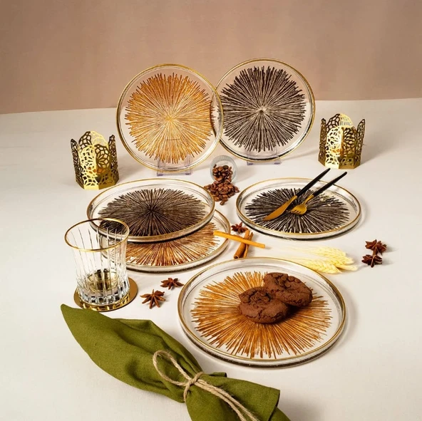 Fecra Mystic 6'lı Servis Tabağı Seti 21 cm