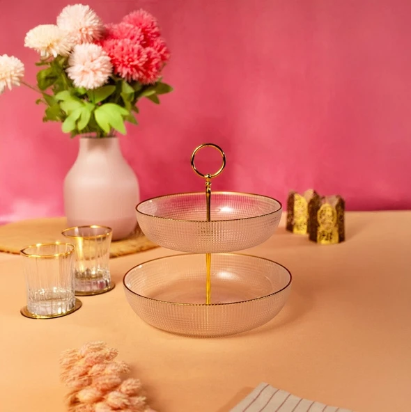 Fecra Loren Katlı Kase Altın Fileli - 4