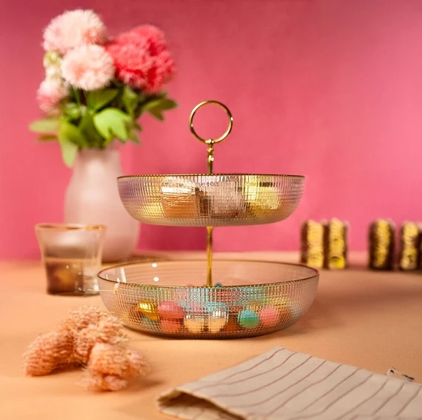 Fecra Loren Katlı Kase Altın Fileli - 2