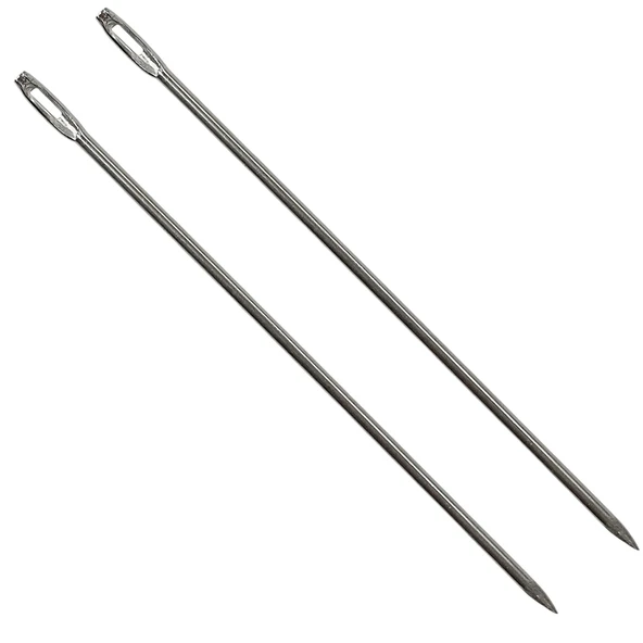 Metal Çuvaldız 15cm Yorgan İğnesi No7 Kalın Dikiş İğne Mil Tığ -2 Adet - 3