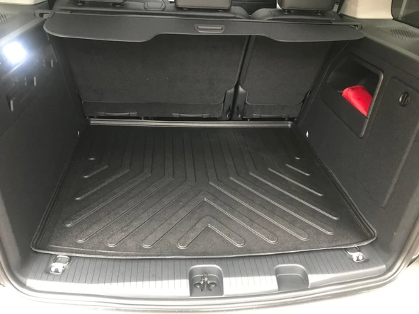 Sahler Volkswagen Caddy 2020 ve Sonrası 4.5D Paspas 3D Rizline Bagaj Havuzu Set - Resim 5