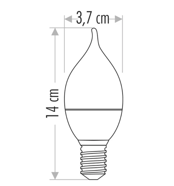 Cata CT-4084 LED Ampul 8W E14 Kıvrık Buji Ampul 3200K Günışığı Avize ve Dekoratif Aydınlatma - 3