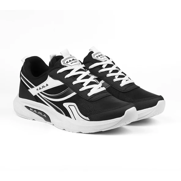 Unisex Siyah Beyaz Özel Tasarım Modern Konforlu Rahat Sneaker Günlük Yürüyüş Ayakkabısı