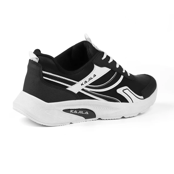 Unisex Siyah Beyaz Özel Tasarım Modern Konforlu Rahat Sneaker Günlük Yürüyüş Ayakkabısı - 5