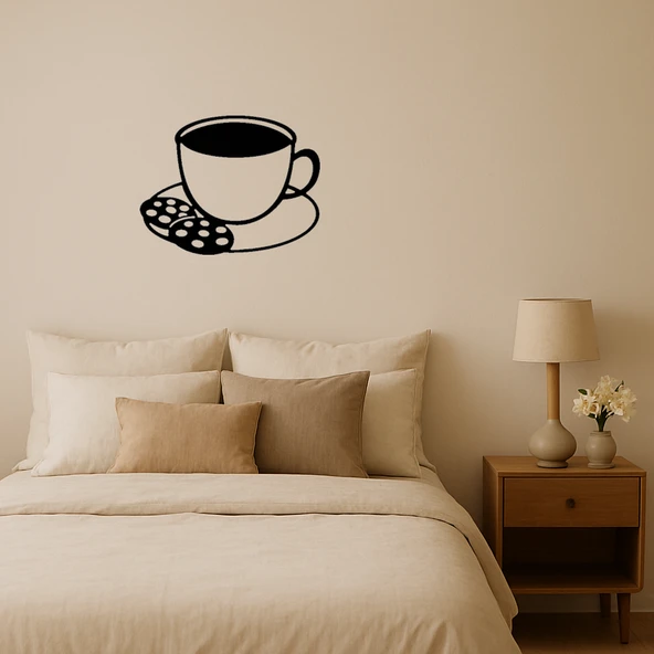 Çay ve Kurabiye Tasarımlı Dekoratif Tablo