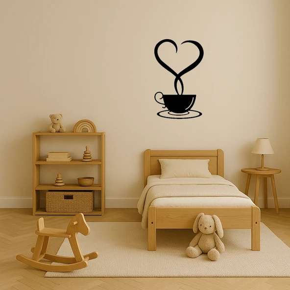 Kalpli Çay Fincanı Dekoratif Duvar Tablosu - 2