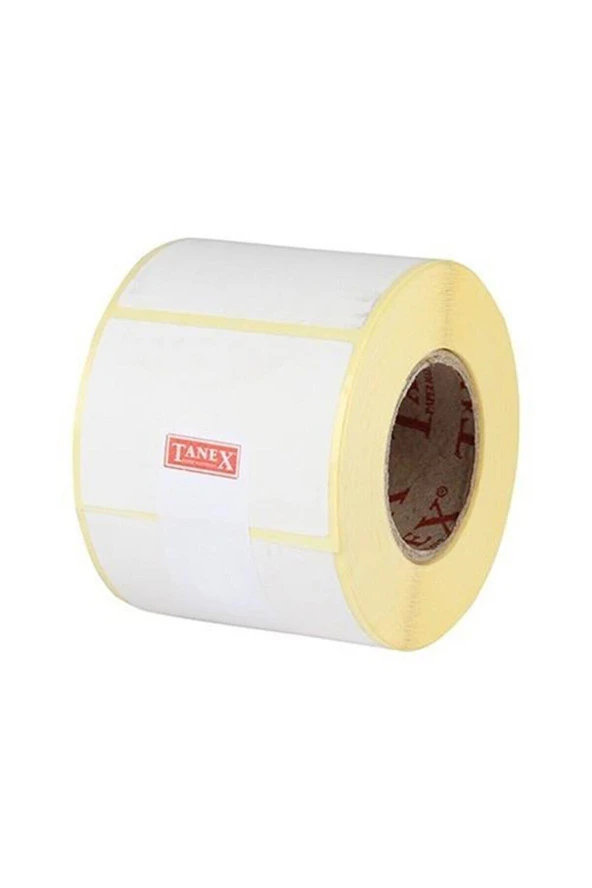 Tanex Barkod Etiketi Termal Eco 60x30 MM 40 MM Çap 1000 Lİ 1 Adet
