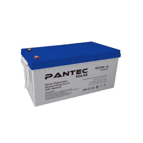 Pantec 200 Amper Solar Jel Akü Derin Döngü - 1