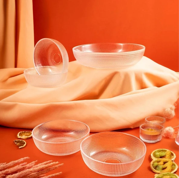 Fecra Loren 5'li Çerez Sunum Seti Natürel - 5