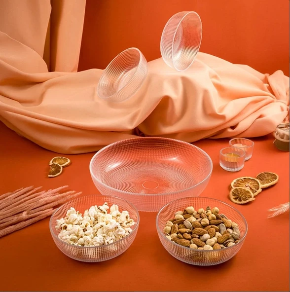 Fecra Loren 5'li Çerez Sunum Seti Natürel - 6