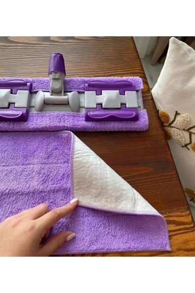 Mucit Home 1 Adet Mandallı Mop Yedek Bezi Mor Renk ürün görseli