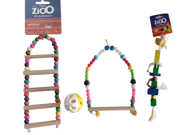 Muhabbet Kuşu için Oyuncak Seti ürün görseli