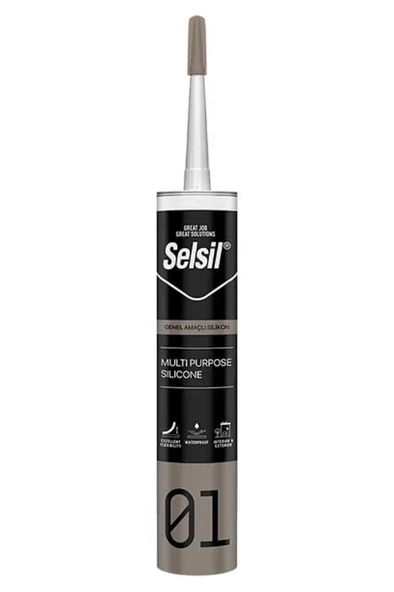 Selsil Genel Amaçlı Silikon, 280 gr (Şeffaf) ürün görseli