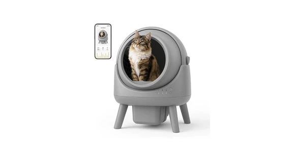 els pet Otomatik Koku Kontrollü Akıllı Kedi Tuvaleti - 1