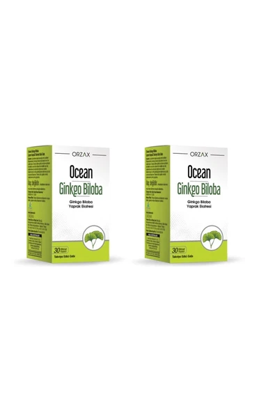 Orzax Ocean Ginkgo Biloba 30 Kapsül 2 ADET ürün görseli