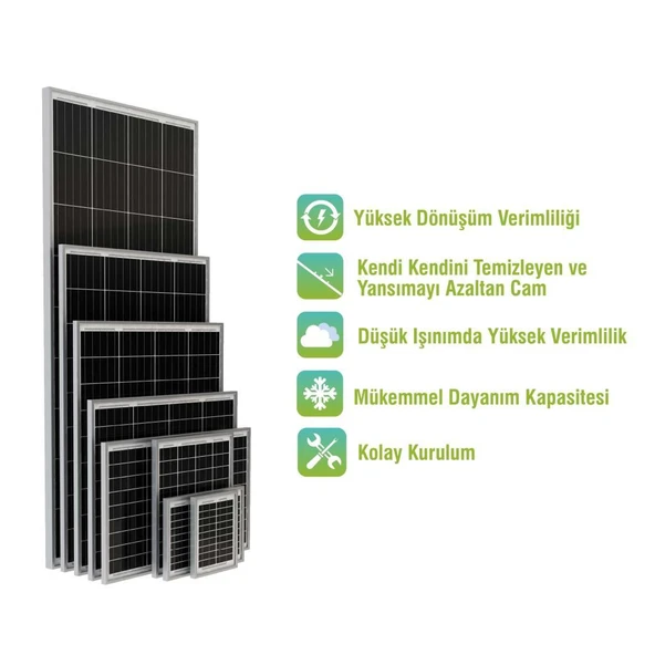 65 W Monokristal Güneş Paneli Solar Panel Mono - Resim 2