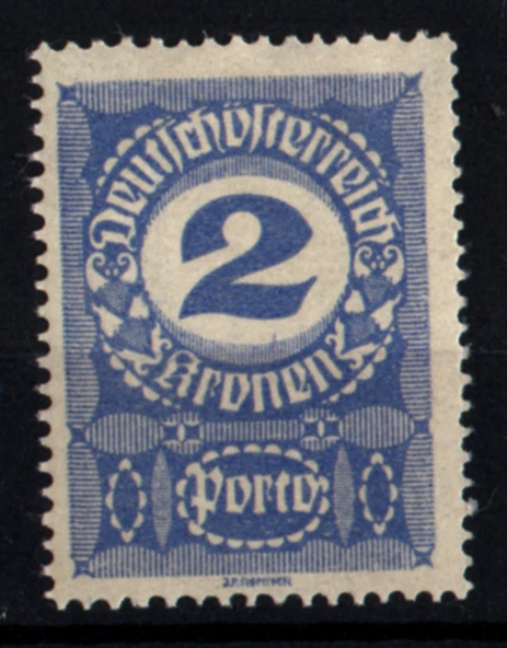 EABİ-Avusturya 1920 Taxe Pulları 2 Kr (ws1330) ürün görseli