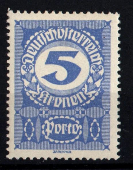 EABİ-Avusturya 1920 Taxe Pulları 5 Kr (ws1333)